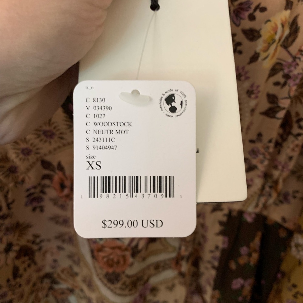 NWT Spell Melody Midi Dress, Wood Stock - Picture 6 of 9